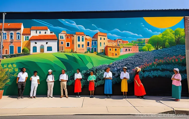 예술가와 커뮤니티 간의 갈등 관리 전략 - Co-Creating Community Art**
"An energetic and joyful open-air art workshop set in a bright, inviting...