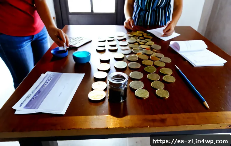 공동체 예술 프로젝트의 예산 관리 전략 - Photorealistic community arts budget planning meeting in a bright cultural center in Madrid, diverse...